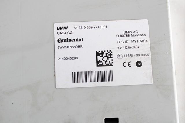 KONTROLA UDOBJA (BLUE & ME) OEM N. 61359339274 ORIGINAL REZERVNI DEL BMW SERIE 5 F10 F11 (2010 - 2017) DIESEL LETNIK 2014