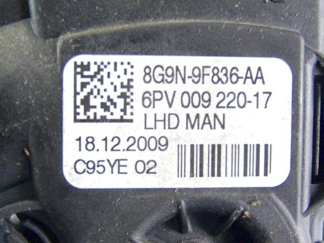 PEDALI OEM N. 8G9N9F836AA ORIGINAL REZERVNI DEL VOLVO XC60 156 (2008 - 2013)DIESEL LETNIK 2010