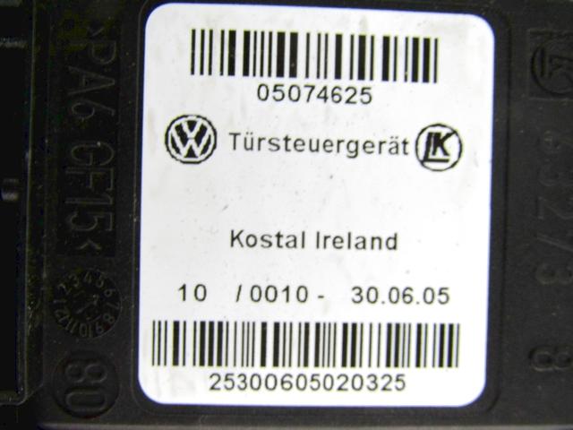 DVIZNI MEHANIZEM SPREDNIH STEKEL  OEM N. 18068 MOTORINO ALZACRISTALLO PORTA ANTERIORE ORIGINAL REZERVNI DEL AUDI A3 MK2 8P 8PA 8P1 (2003 - 2008)BENZINA LETNIK 2005