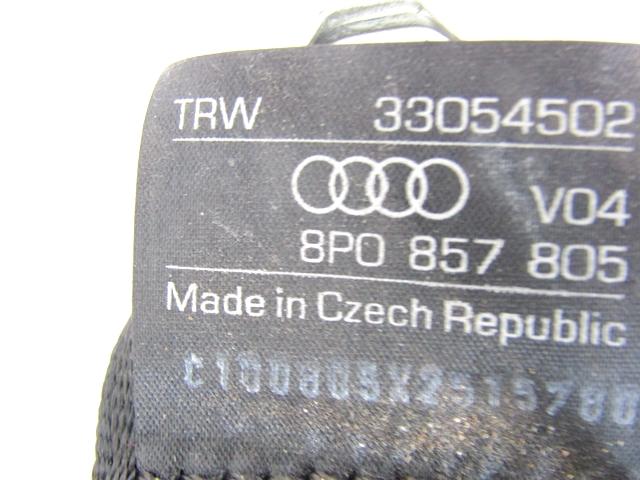 VARNOSTNI PAS OEM N. 8P0857805 ORIGINAL REZERVNI DEL AUDI A3 MK2 8P 8PA 8P1 (2003 - 2008)BENZINA LETNIK 2005