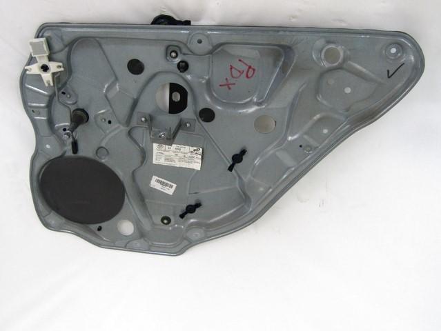 ROCNI SISTEM ZA DVIGOVANJE ZADNJEGA STEKLA  OEM N. 6Q4839462F ORIGINAL REZERVNI DEL VOLKSWAGEN POLO 9N R (2005 - 10/2009) DIESEL LETNIK 2007