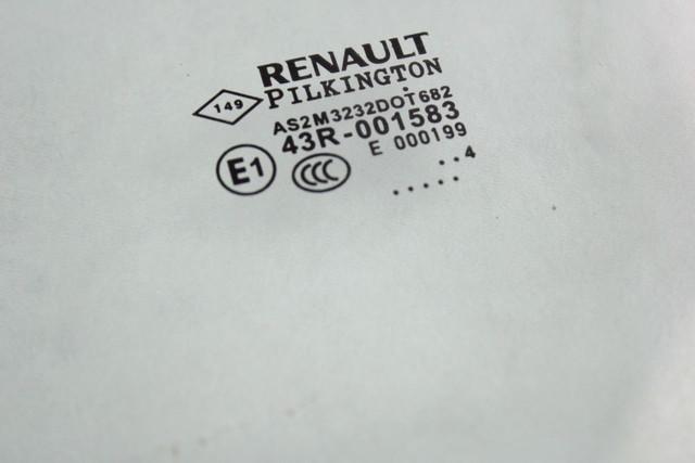 ZADNJA LEVA STEKLO OEM N. 823014872R ORIGINAL REZERVNI DEL RENAULT CAPTUR J5 H5 (2013 - 2019) DIESEL LETNIK 2014