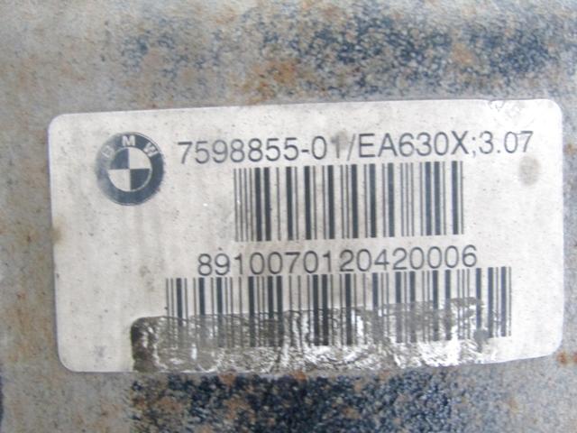 ZADNJI DIFERENCIAL OEM N. 7598855 ORIGINAL REZERVNI DEL BMW SERIE 1 BER/COUPE/CABRIO E81/E82/E87/E88 LCI R (2007 - 2013) DIESEL LETNIK 2010