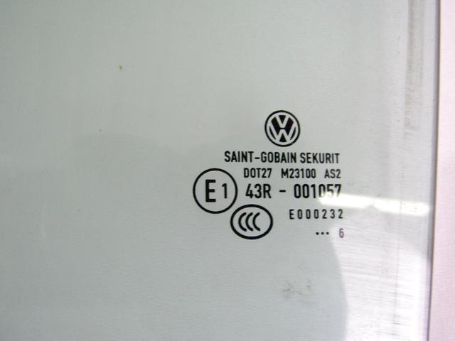 ZADNJA LEVA STEKLO OEM N. 5M0845025 ORIGINAL REZERVNI DEL VOLKSWAGEN GOLF PLUS 5M1 521 MK1 (2004 - 2009) DIESEL LETNIK 2006