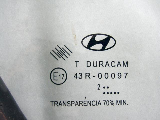 FIKSNO OKNO DESNO OEM N. 834271J010 ORIGINAL REZERVNI DEL HYUNDAI I20 PB PBT MK1 R (2012 - 2014) BENZINA/GPL LETNIK 2013