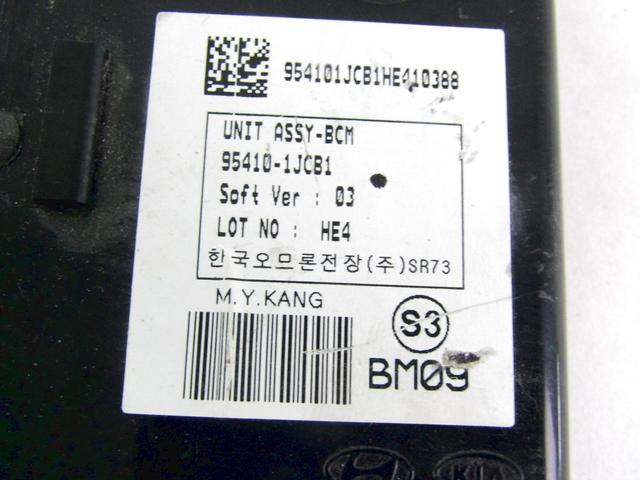 RACUNALNIK MOTORJA/REM OEM N. 95410-1JCB1 ORIGINAL REZERVNI DEL HYUNDAI I20 PB PBT MK1 R (2012 - 2014) BENZINA/GPL LETNIK 2013
