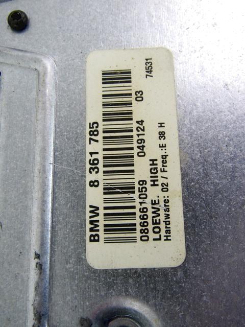 OJACEVALEC AVDIO/RADIO ENOTA  OEM N. 8361785 ORIGINAL REZERVNI DEL BMW SERIE 7 E38 (1994 - 2001)BENZINA LETNIK 1998