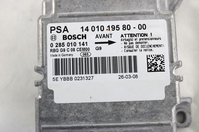 RACUNALNIK AIRBAG OEM N. 1401019580 ORIGINAL REZERVNI DEL FIAT SCUDO 270 MK2 (2007 - 2016) DIESEL LETNIK 2008