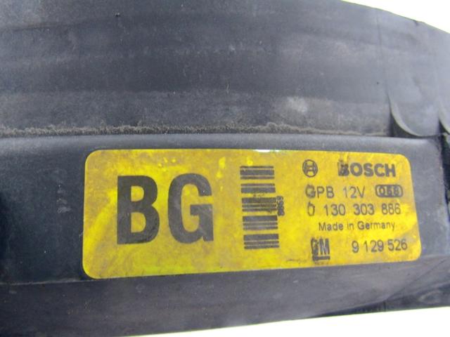 VENTILATOR HLADILNIKA OEM N. 9129526 ORIGINAL REZERVNI DEL OPEL ASTRA G T98 5P/3P/SW (1998 - 2003) DIESEL LETNIK 2002
