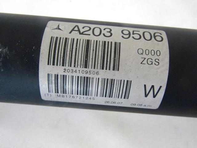 POGONSKA GRED SPREDAJ / ZADAJ OEM N. A2034109506 ORIGINAL REZERVNI DEL MERCEDES CLASSE CLK W209 C209 COUPE A209 CABRIO (2002 - 2010)DIESEL LETNIK 2007