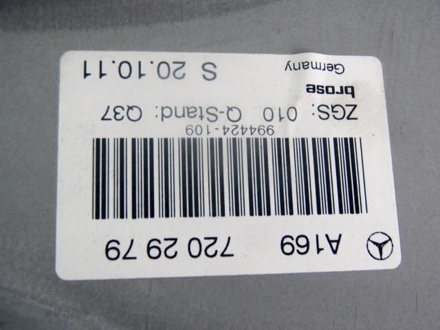 MEHANIZEM DVIGA SPREDNJIH STEKEL  OEM N. 18263 SISTEMA ALZACRISTALLO PORTA ANTERIORE ELETTR ORIGINAL REZERVNI DEL MERCEDES CLASSE A W169 5P C169 3P R (05/2008 - 2012) DIESEL LETNIK 2011