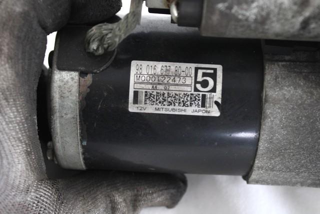 ZAGANJAC MOTORJA  OEM N. 9801667780 ORIGINAL REZERVNI DEL CITROEN C3 MK2 SC (2009 - 2016) DIESEL LETNIK 2014