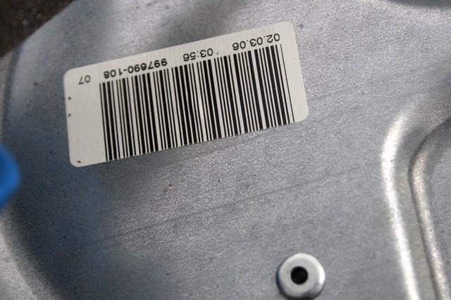 MEHANIZEM DVIGA SPREDNJIH STEKEL  OEM N. 17906 SISTEMA ALZACRISTALLO PORTA ANTERIORE ELETTR ORIGINAL REZERVNI DEL VOLVO V50 545 (2004 - 05/2007) DIESEL LETNIK 2006
