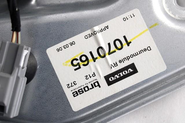 MEHANIZEM DVIGA SPREDNJIH STEKEL  OEM N. 17906 SISTEMA ALZACRISTALLO PORTA ANTERIORE ELETTR ORIGINAL REZERVNI DEL VOLVO V50 545 (2004 - 05/2007) DIESEL LETNIK 2006