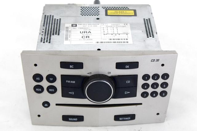 RADIO CD / OJACEVALNIK / IMETNIK HIFI OEM N. 13263051 ORIGINAL REZERVNI DEL OPEL ASTRA H A04 L48 L08 L35 L67 R 5P/3P/SW (2007 - 2010) DIESEL LETNIK 2007