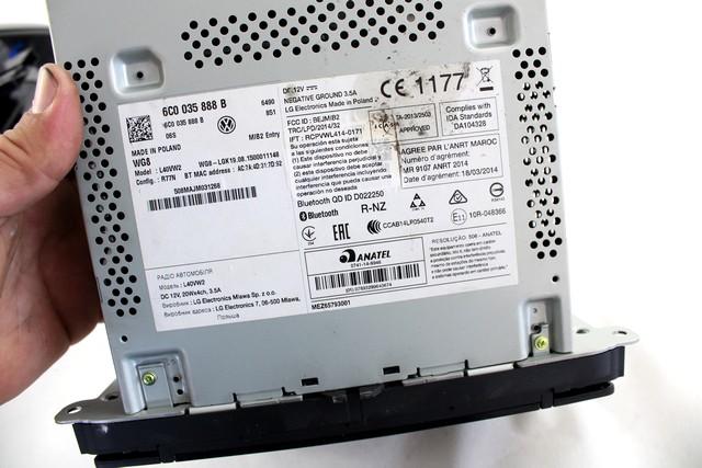 RADIO CD / OJACEVALNIK / IMETNIK HIFI OEM N. 6C0035888B ORIGINAL REZERVNI DEL VOLKSWAGEN POLO 6R1 6C1 R (02/2014 - 2017) BENZINA LETNIK 2015