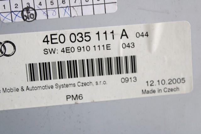 CD POLNILNIK OEM N. 4E0035111A ORIGINAL REZERVNI DEL AUDI A6 C6 4F2 4FH 4F5 BER/SW/ALLROAD (07/2004 - 10/2008) DIESEL LETNIK 2006