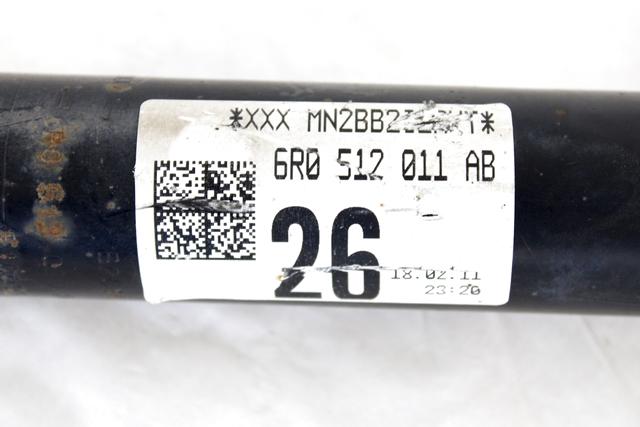 ZADNJI LEVI AMORTIZER OEM N. 6R0512011AB ORIGINAL REZERVNI DEL AUDI A1 8X 8X1 8XF (2010 - 2015)DIESEL LETNIK 2011