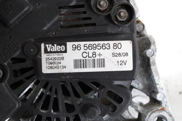 ALTERNATOR OEM N. 9656956380 ORIGINAL REZERVNI DEL CITROEN NEMO VU (2008 - 2013) BENZINA LETNIK 2008