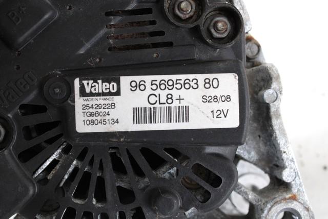 ALTERNATOR OEM N. 9656956380 ORIGINAL REZERVNI DEL CITROEN NEMO VU (2008 - 2013) BENZINA LETNIK 2008