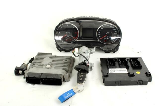 KOMPLET ODKLEPANJE IN VZIG  OEM N. 33304 KIT ACCENSIONE AVVIAMENTO ORIGINAL REZERVNI DEL AUDI A1 8X 8X1 8XF (2010 - 2015)DIESEL LETNIK 2014