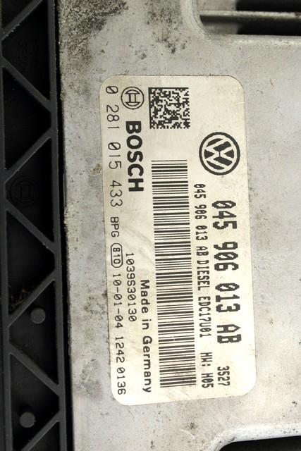 KOMPLET ODKLEPANJE IN VZIG  OEM N. 27586 KIT ACCENSIONE AVVIAMENTO ORIGINAL REZERVNI DEL SEAT IBIZA 6J5 6P1 MK4 BER/SW (2008 - 2012)DIESEL LETNIK 2010