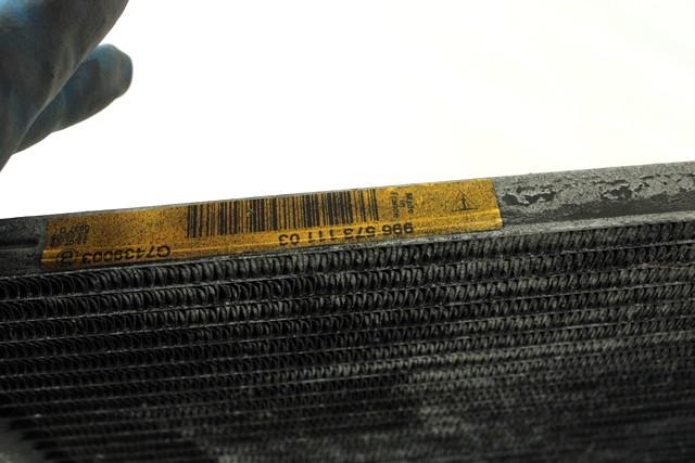 HLADILNIK KLIME OEM N. 99657311103 ORIGINAL REZERVNI DEL PORSCHE 911 996 (09/1997 - 12/2004)BENZINA LETNIK 2004