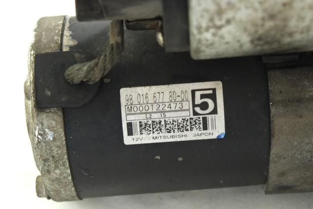 ZAGANJAC MOTORJA  OEM N. 9801667780 ORIGINAL REZERVNI DEL PEUGEOT 208 CA CC MK1 (2012 -2019) DIESEL LETNIK 2013