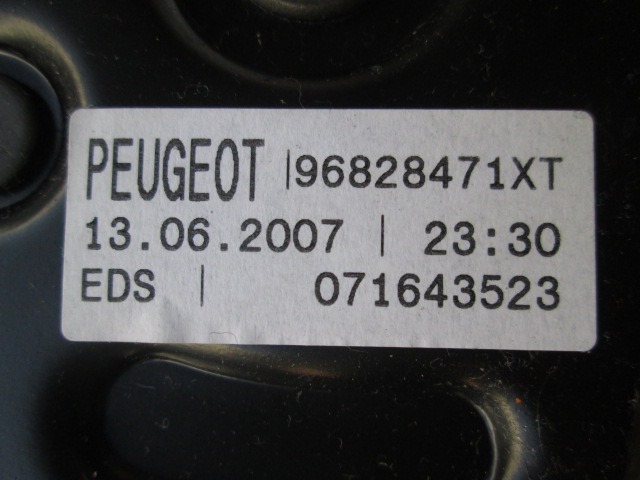 OEM N. 96828471XT ORIGINAL REZERVNI DEL PEUGEOT 207 / 207 CC WA WC WD WK (2006 - 05/2009) DIESEL LETNIK 2007