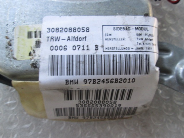 AIRBAG VRATA OEM N. 2972380500068 ORIGINAL REZERVNI DEL BMW SERIE 5 E39 BER/SW (1995 - 08/2000) DIESEL LETNIK 1997