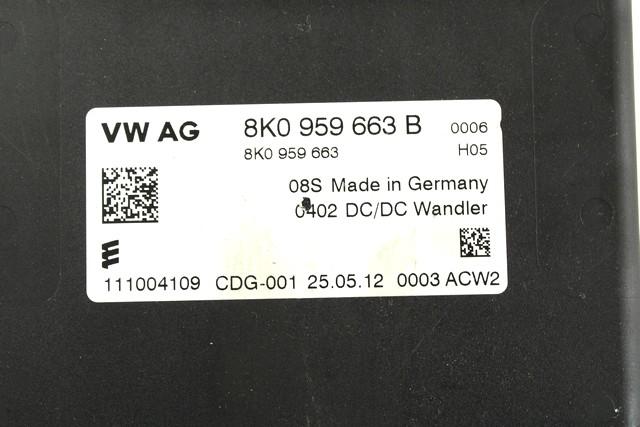 RAZNE KRMILNE ENOTE  OEM N. 8K0959663B ORIGINAL REZERVNI DEL AUDI A5 8T R COUPE/5P  (08/2011 - 06/2016) DIESEL LETNIK 2012