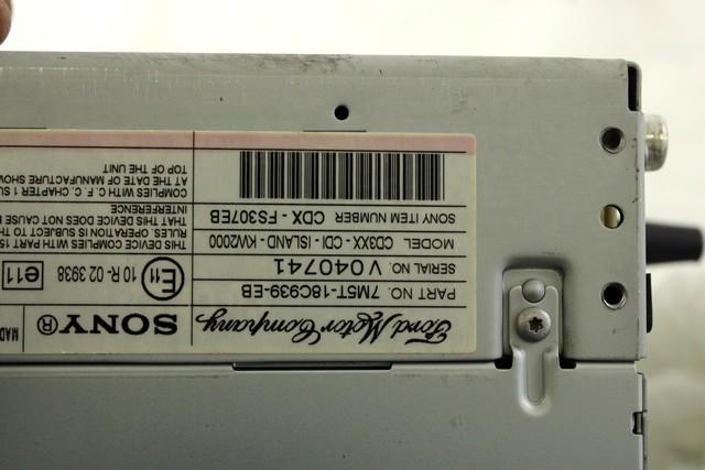 RADIO CD / OJACEVALNIK / IMETNIK HIFI OEM N. 7M5T-18C939-EB ORIGINAL REZERVNI DEL FORD FOCUS DA HCP DP MK2 R BER/SW (2008 - 2011) DIESEL LETNIK 2008