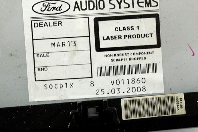 RADIO CD / OJACEVALNIK / IMETNIK HIFI OEM N. 7M5T-18C939-EA ORIGINAL REZERVNI DEL FORD FOCUS DA HCP DP MK2 R BER/SW (2008 - 2011) DIESEL LETNIK 2008