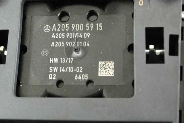 NADZOR RADIA / PLOSCA OEM N. 106289 COMANDI RADIO / PAD ORIGINAL REZERVNI DEL MERCEDES CLASSE C W205 C205 BER/SW (DAL 2014)DIESEL LETNIK 2017