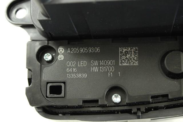 NADZOR RADIA / PLOSCA OEM N. 106289 COMANDI RADIO / PAD ORIGINAL REZERVNI DEL MERCEDES CLASSE C W205 C205 BER/SW (DAL 2014)DIESEL LETNIK 2017