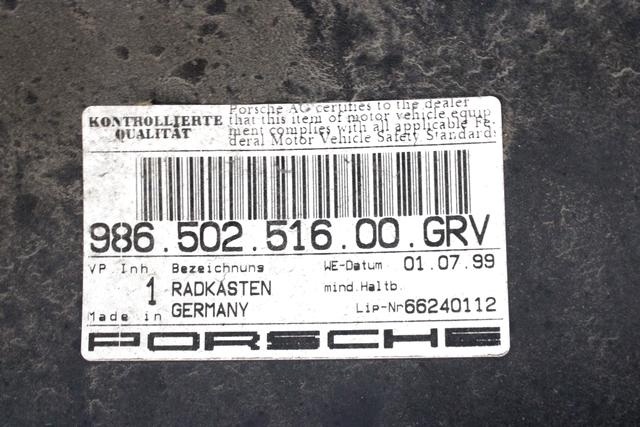 ZADNJI KOLOTEK  OEM N. 98650251600GRV ORIGINAL REZERVNI DEL PORSCHE BOXSTER 986 (1996 - 2004)BENZINA LETNIK 2001