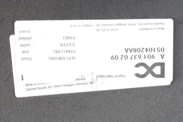 ZADNJA BOCNA STRAN OEM N. A9016370209 ORIGINAL REZERVNI DEL MERCEDES SPRINTER W901 B904 (1995 - 2006)DIESEL LETNIK 2004