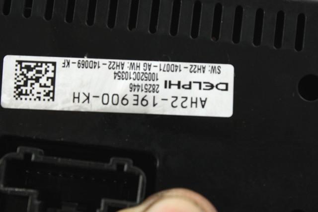 KONTROLNA ENOTA KLIMATSKE NAPRAVE / AVTOMATSKA KLIMATSKA NAPRAVA OEM N. AH22-19E900-KH ORIGINAL REZERVNI DEL LAND ROVER RANGE ROVER SPORT L320 MK1 R (2010 -2013)DIESEL LETNIK 2010