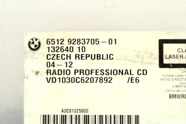 RADIO CD / OJACEVALNIK / IMETNIK HIFI OEM N. 65129283705 ORIGINAL REZERVNI DEL BMW SERIE 3 BER/SW/COUPE/CABRIO E90/E91/E92/E93 (2005 -2009) DIESEL LETNIK 2009