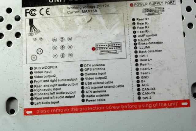 REZERVNI DELI, RADIJSKO-NAVIGACIJSKE NAPRAVE OEM N.  ORIGINAL REZERVNI DEL FORD MONDEO BA7 MK3 BER/SW (2007 - 8/2010) DIESEL LETNIK 2007