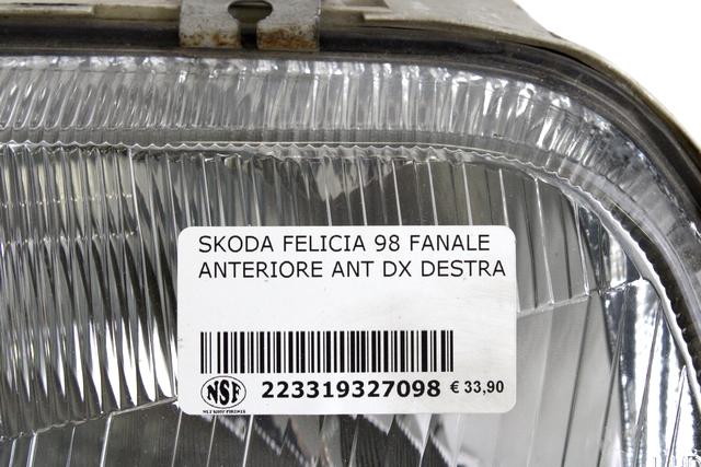 SPREDNJI DESNI ZAROMETI OEM N. 6U1941018 ORIGINAL REZERVNI DEL SKODA FELICIA 6U1 6UF 6U7 6U5 MK1 SW/PICK-UP (1995 - 1998)DIESEL LETNIK 1995