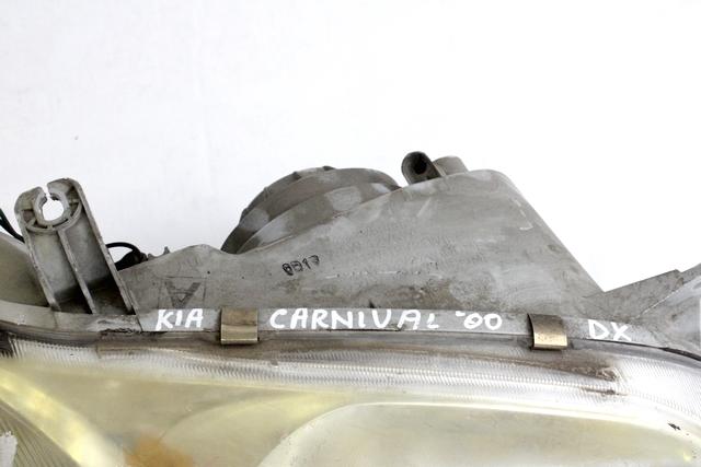 SPREDNJI DESNI ZAROMETI OEM N. 0K55A51030E ORIGINAL REZERVNI DEL KIA CARNIVAL GQ MK1 (1998 - 2006)DIESEL LETNIK 2000