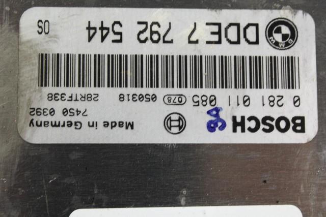 OSNOVNA KRMILNA ENOTA DDE / MODUL ZA VBRIZGAVANJE OEM N. 7792544 ORIGINAL REZERVNI DEL MINI ONE / COOPER / COOPER S R50 R52 R53 (2001-2006) DIESEL LETNIK 2005