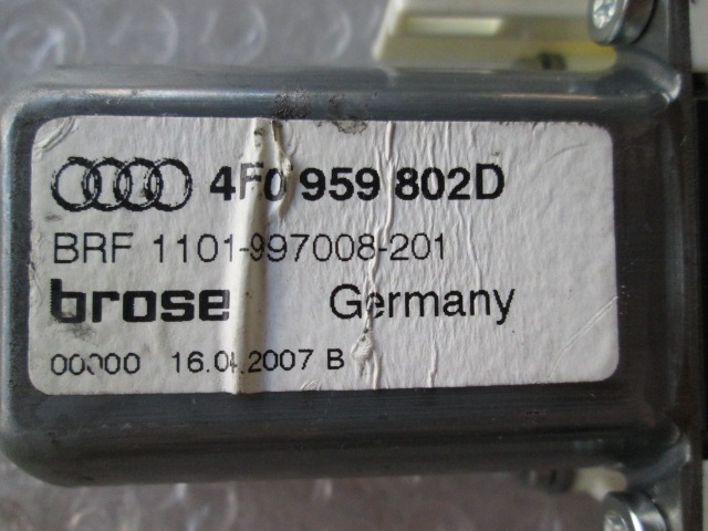 DVIZNI MEHANIZEM SPREDNIH STEKEL  OEM N. 4F0959802D ORIGINAL REZERVNI DEL AUDI A6 C6 4F2 4FH 4F5 BER/SW/ALLROAD (07/2004 - 10/2008) DIESEL LETNIK 2007