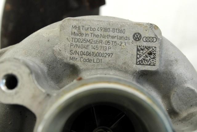 TURBINA OEM N. 04E145713P ORIGINAL REZERVNI DEL SKODA OCTAVIA MK3 5E3 NL3 NR3 (2012 - 2017)BENZINA/METANO LETNIK 2015