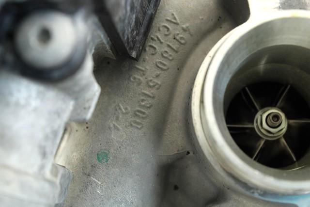 TURBINA OEM N. 04E145713P ORIGINAL REZERVNI DEL SKODA OCTAVIA MK3 5E3 NL3 NR3 (2012 - 2017)BENZINA/METANO LETNIK 2015