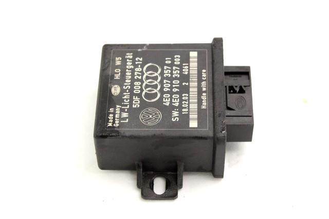 RACUNALNIK KSENONSKIH ZAROMETOV OEM N. 4E0907357 ORIGINAL REZERVNI DEL AUDI A8 MK2 D3/4E (2002 - 2009)BENZINA LETNIK 2004