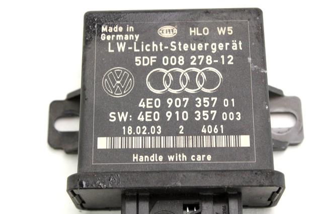 RACUNALNIK KSENONSKIH ZAROMETOV OEM N. 4E0907357 ORIGINAL REZERVNI DEL AUDI A8 MK2 D3/4E (2002 - 2009)BENZINA LETNIK 2004
