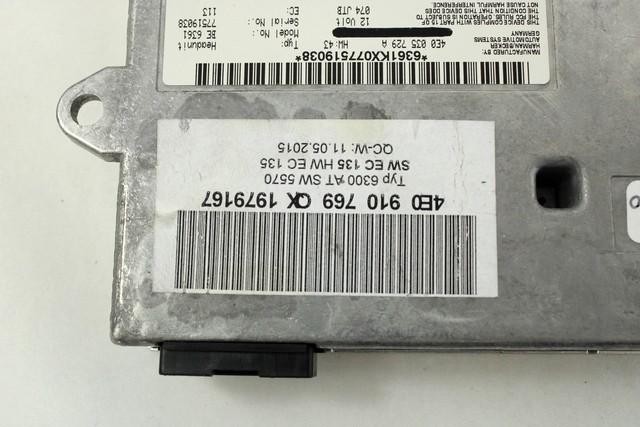 RAZNE KRMILNE ENOTE  OEM N. 4E0035729A ORIGINAL REZERVNI DEL AUDI A8 MK2 D3/4E (2002 - 2009)BENZINA LETNIK 2004