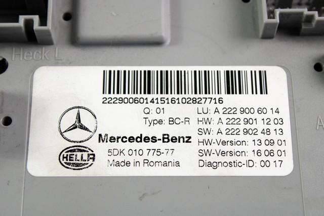 KONTROLA UDOBJA (BLUE & ME) OEM N. A2229006014 ORIGINAL REZERVNI DEL MERCEDES CLASSE C W205 C205 BER/SW (DAL 2014) LETNIK 2017